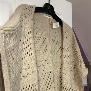 Note di Anita cream coloured Open-Knit Women's sweater